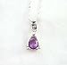 Genuine Amethyst Sterling Silver Necklace