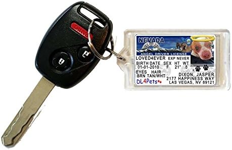 Nevada Memorial Keepsake Custom Photo Keychain Drivers License Remembrance Gift ID4Kid Personalized Loss Sympathy Child Pet Infant KEYCH_ANG_NV