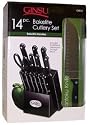 Ginsu International Traditions 14-Piece Knife Set with Block, Natural