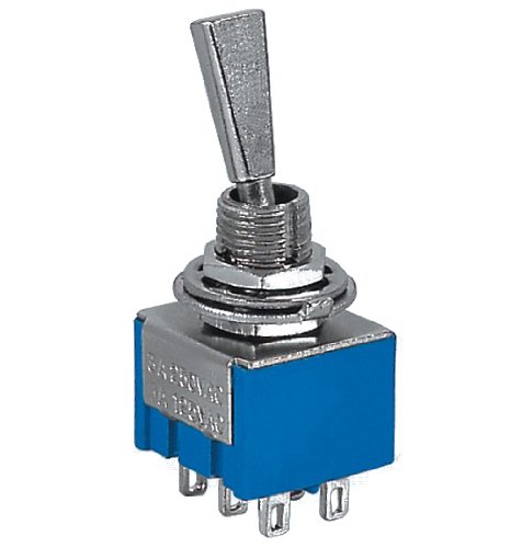 DPDT CENTER OFF MINIATURE TOGGLE SWITCH \