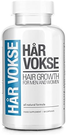 Har Vokse 100% Natural Hair Growth Supplement for Men and Women - 60 Capsules (1 Month Supply) by Advanced Health