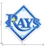 Tampa Bay Rays Logo II Emrbroidered Iron on Patches From Thailand