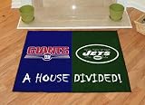 NY Giants - NY Jets House Divided Rugs 34``x45``