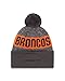 New Era NFL Denver Broncos 2016 Sport Knit Beanie, One Size, Graphite