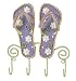 Hanging Hooks Key Rack Flip Flops by Regal Art #F115