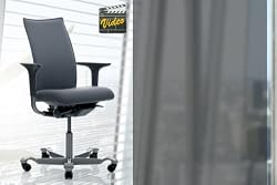 HAG H05 High Back Chair /w Arms (Black Fabric)