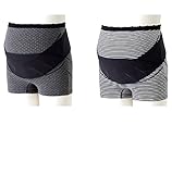 犬印本舗 パンツ 型 妊婦帯 マタニティ / 下着 インナー / らくばき ２Way サポートベルト (M, 水玉)