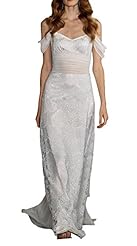 Chiffon Lace Off the Shoulder  Dress