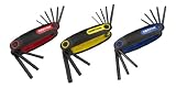 TEKTON 25222 Folding Hex Key Wrench Set, SAE/Metric/Star, 25-Piece
