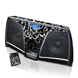 B&W Fleur Design Decorative Skin Decal Sticker Kit for KICKER zKick zK500 MP3 Docking Station + Remote Control Skin + Zune (30GB) Skin + Zune (80G/120G)