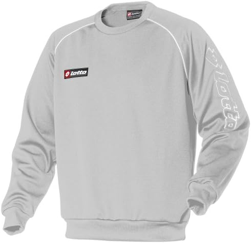 Lotto Mens Football Sports Training Sweatshirt (XL) (Putty Grey/White)