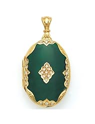 Victor Mayer 18K Gold Diamond Locket - 1 Inch Wide x 1 3/4 Inches Tall