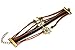 MBOX Vintage Bronze Infinite Bracelet Nautical Rudder Anchor Coffee Leather Rope Bangle (001 Coffee Black Rudder Anchor)