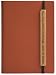 Go Green! Eco Friendly Recycled Leather Lined Diary / Journal, Orange, 5x7"