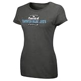 MLB Toronto Blue Jays Women'S Short Sleeve Crew Neck Tee (Pro Carbon Heather, X-Large)
