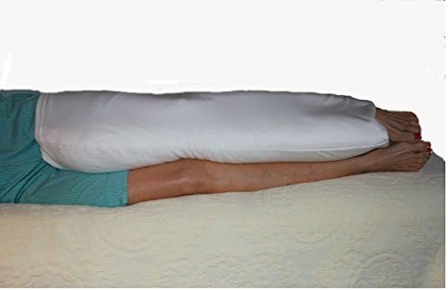 Knee Sleeper Best Cotton Pillow for Knee, Ankle and Leg Body Support Sleeping, and an Effective Side Sleeper Pillow for Side Sleepers w/ Tossing and Turning Side Sleeping Problems (Small - Under 5'1" height)