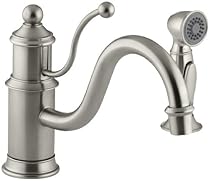 Hot Sale KOHLER K-169-BN Antique Single Control Kitchen Sink Faucet, Vibrant Brushed Nickel