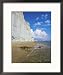 Kefalonia, One of the Secluded Beaches Near Xi, Red Sand and White Clay Cliffs Framed Photographic Poster Print by Ian West, 17x21