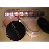 Micabella Natural Mineral Makeup Blush Wild Rose 9gr+cappuccino Mb-5 Foundation+8 Stacks Brown Eyed Beauty GET Free Micabella Bronzer Gift