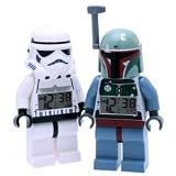 LEGO Stormtrooper and Boba Fett Clock Bundle