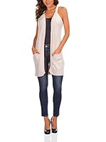 Bleu Marine Chaleco Sandy (Beige)