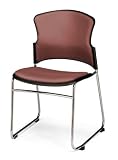OFM 310-VAM-603-WINE MultiUse 4 Vinyl Seat and Back Stacker Chairs - Wine