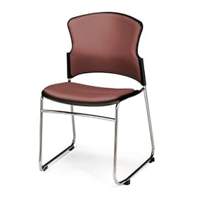 OFM 310-VAM-603-WINE MultiUse 4 Vinyl Seat and Back Stacker Chairs - Wine by OFM
