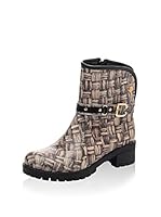 Isabelle Jaquelin Botas moteras Brown (Marrón / Negro)