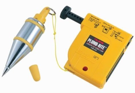 6 Pack Tajima PZB-400 Plumb-Rite Plumb bob setter with quick stabilizing 14 oz. bob