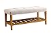 Acme Furniture 96680 Charla Bench, Light Gray & Oak, One Size