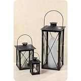 Windlicht Laterne -Farol- 3er-Set