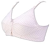 ローズマダム【rosemadame】 綿100％ マタニティ ハーフトップ【ハートドット柄】 ストラップオープン フロントオープン (3L, ピンク)