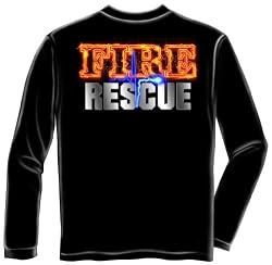 Fire Rescue Full Front Maltese - Firefighter Long Sleeve T-Shirt