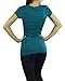 ToBeInStyle Women's Knit Shortsleeve Crewneck T-Shirt