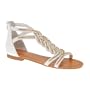 ALDO Caressa - Clearance Women Flat Sandals - White - 8