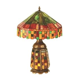 Meyda Tiffany 67844 21.5 Inch H Cottage Lit Base Table Lamp