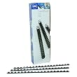 GBC CombBind Binding Spines, 0.25 Inch Spine Diameter, 25 Sheet Capacity, Black, 100 Spines per Pack (4000020)