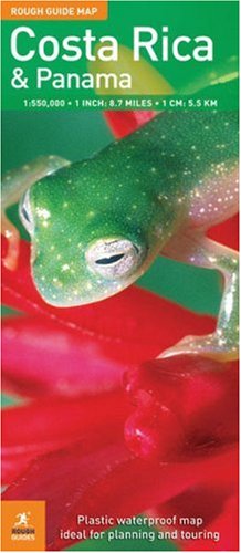 the rough guide to costa rica  panama map rough guide countryregion map