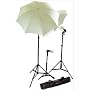 CowboyStudio New Photo Studio Umbrella Continuous Lighting Kit Set- 2 7ft Stands, 1 Mini Stand and Carry Case