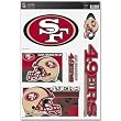 SAN FRANCISCO 49ERS Removable & Reusable Team Logo STATIC WINDOW CLINGS (Set of 5)