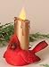 Happy Holidays LED Cardinal Christmas Candle Lamp