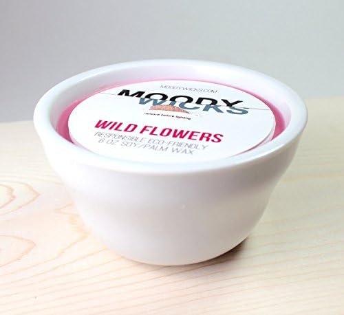 Wild Flowers Scented Wood Wick Candle