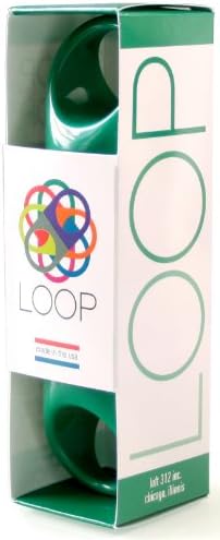 Loft 312 Loop for Poop Modern Dog Waste Bag Dispenser with 12 Bags on a Roll, Green