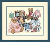 Sewing Room Bears Stamped Cross Stitch Kit