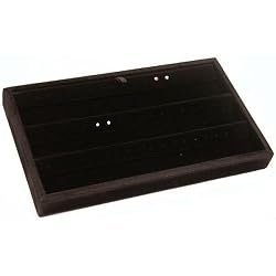 Earring Display Black Velvet Slatwall Showcase Fixture