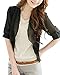 ZANZEA Women's Summer Half Sleeve Bolero Short Shrug Cardigan Chiffon Sheer Tops