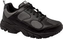 Women's FLASH Lace-up Athletic Sneaker - Black/Grey Combo Size: 11 Width: N - 1 pair