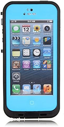 iPhone 5 5s Waterproof Case, Waterproof SnowProof Case with Touched Transparent Screen Protector, iPhone 5 5s Cases for Boys Girls Kids, iPhone 5 5s Protective Case Durable Full Sealed Case Cover