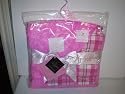 Baby Phat Girlz 30" x 30" Pink Plaid Baby Blanket
