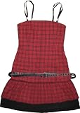 Emily the Strange juniors Red/Black Plaid Tartan Tailored Dress
